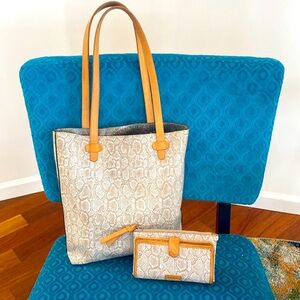 Consuela Clay Everyday tote and slim wallet.